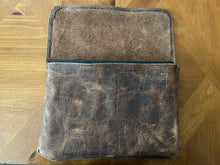 Load image into Gallery viewer, Leather Fold Over Bible Sleeve (Rust)