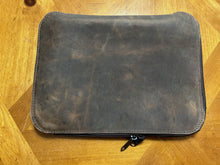 Load image into Gallery viewer, American Bison Leather Bible Sleeve "Rust Color"