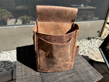 Load image into Gallery viewer, Bison Leather Metal Detection Finder Bag