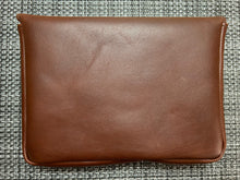 Load image into Gallery viewer, Leather Fold Over Bible Sleeve (Roasted Chestnut)