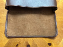 Load image into Gallery viewer, Leather Fold Over Bible Sleeve (Roasted Chestnut)