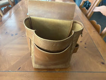Load and play video in Gallery viewer, Leather Metal Detection Finder Bag Mesquite