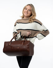 Load image into Gallery viewer, Leather Weekender Travel Bag