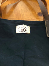 Load image into Gallery viewer, Black Leather/Canvas Tote Bag