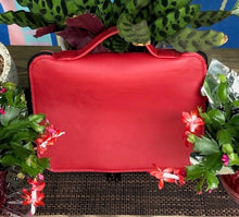 Load image into Gallery viewer, Red Calfskin Leather Bible Carrying Case