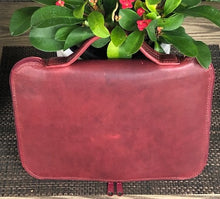 Load image into Gallery viewer, Horween Leather Bible Carrying Case "Russet Brown"