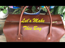 Load and play video in Gallery viewer, Leather Weekender Travel Bag