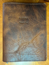 Load image into Gallery viewer, Bison Leather Note Taking Journal 7.6" X 10" With Customize Name
