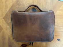 Load image into Gallery viewer, American Bison Apache Cognac Leather Bible Carrying Case
