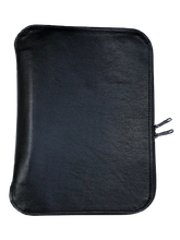 Load image into Gallery viewer, Leather Bible Sleeve-Black Calfskin
