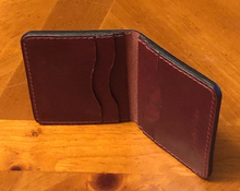Load image into Gallery viewer, Horween Leather &quot;Chesterfield&quot; 8 card minimalist wallet in Russet Brown

