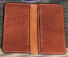 Load image into Gallery viewer, Horween Leather &quot;The Debutante&quot; 6 card woman&#39;s wallet in English Tan
