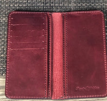 Load image into Gallery viewer, Horween Leather &quot;The Debutante&quot; 6 card woman&#39;s wallet in Russet Brown
